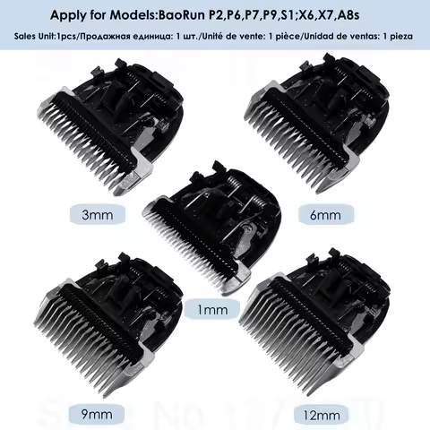Professional Pet Clipper Blade Replacement Parts Fits For BaoRun P2 P3 P6 P7 P9 S1 Dog Clippers Extr