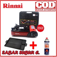 PAKET BBQ/BBQ SET KOMPOR PORTABLE RINNAI+YAKINIKU GRILL PAN+GAS KALENG 1