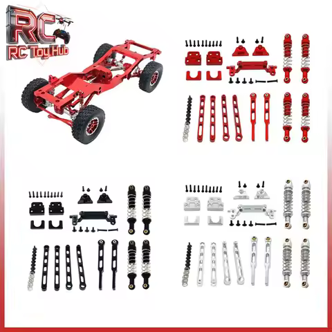 MN Shock Absorber And Linkage Aluminum Upgrade Set For MN82 MN82T LC79 MN82S MN82Pro RC Crawler Truc