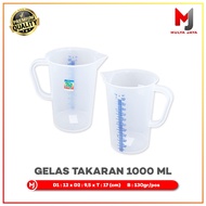 Mulya Jaya Water Measuring Cup 1000mL Plastic Measuring Cup