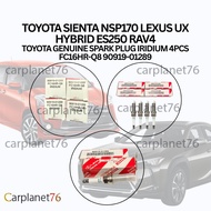 TOYOTA SIENTA NSP170 LEXUS UX HYBRID ES250 RAV4 TOYOTA GENUINE SPARK PLUG IRIDIUM 4PCS FC16HR-Q8 909