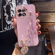 2023 New Handphone Casing for OnePlus 11 5G 1+ 11 Fashion Phone Cell Case with Leaf Bracelet Back Cover Pink Black Softcase OnePlus11 1+11