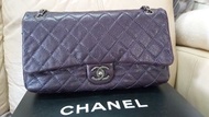Chanel 深紫色復古軟皮手袋