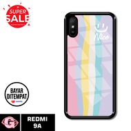 Case Redmi 9A - Casing Redmi 9A Terbaru GRAND88 [ Rainbow ] Silikon Redmi 9A - Case Hp Glosy - Cassing Hp - Softcase Glass Kaca - Softcase Redmi 9A - Kesing Redmi 9A - Kondom Hp - Case Terlaris - Case Terbaru