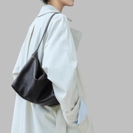 東方曲線美 × 植鞣皮革 2WAY 經典 Hobo 包 附延長背帶