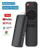 D6 Android 10 4K BT5.0 Wifi 6 2.4/5.8g Media Player TV HDR Set-Top Box Smart Stick Android TV Youtube Google Play Box Stick