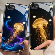 jellyfish Casing for vivo y81,y85,y91,y93,y97,y95,x20,x23,x50,x70,x80,x90/pro,x100 tempered glass ca