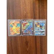 Pokemon TCG 3 Card Charizard-EX Rayquaza-VMAX Gyarados-GX Holo 151 NM