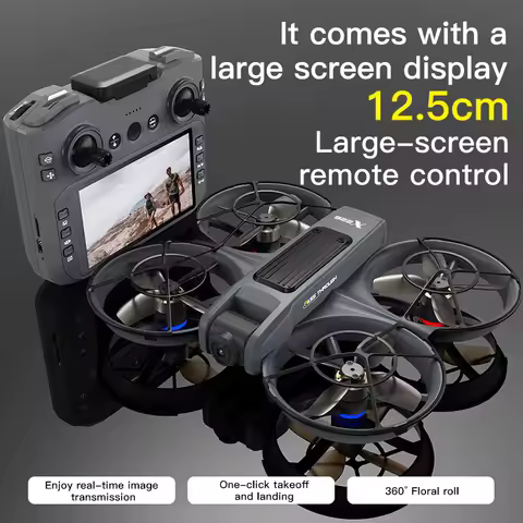 X226 brushless motor 4.5-inch with screen remote control, electrically adjustable camera, optical fl