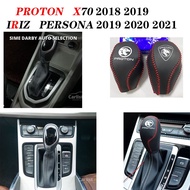 Proton Persona IRIZ X50 Car Genuine Leather Gear Knob Cover Car Handbrake Cover Car Accessories 2018