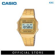 CASIO ORIGINAL VINTAGE GOLD STAINLESS STEEL UNISEX DIGITAL WATCH A168WG-9W