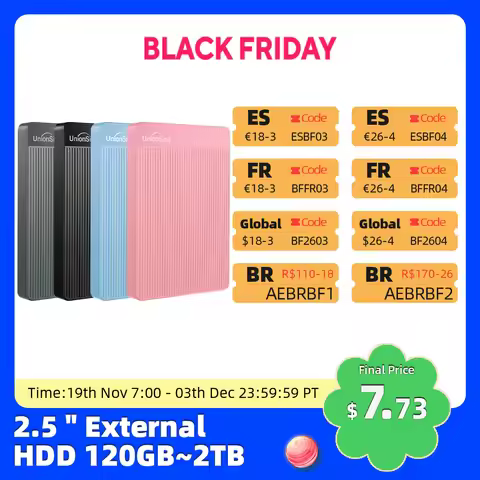 UnionSine HDD 2.5" Portable External Hard Drive disk 1tb/500gb/750GB USB3.0 Storage Compatible for M