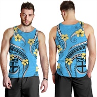 Harajuku Summer 3D Flying Fijians Printing Tank Top Fiji Emblem Fijian Pride Graphic Gym Tank Top Me