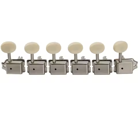 Musiclily Pro Vintage 6-in-Line Guitar Tuners Machine Heads Tuning Pegs Keys Set for Squier Classic 
