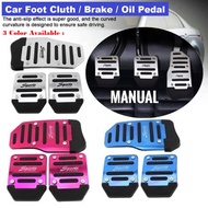 Car Pedal Foot Manual Universal Non Slip Pad Extender Brake Pedal Accelerate Gas Minyak Brek Kereta