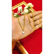 24k Gold Plated Crystal Necklace