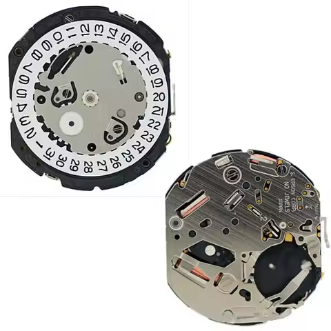 Solar Quartz Movement for Hattori /S. Epson VS75A/VS75B 3-Eyes Date At 4:30 3 Hands Solar Quartz Wat