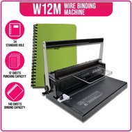 Officom W12M Wire Binding Machine 3:1 Pitch Double Loop Wire Binder Machine A4 Size