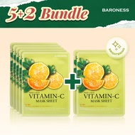 [BUY 5 + 2 ] BARONESS Vitamin-C Mask Sheet | Beauadd