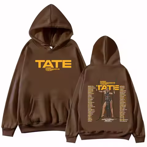 Tate McRae Miss Possessive Tour 2025 Hoodie Harajuku Pullover Tops Man Woman Sweatshirt Fans Gift