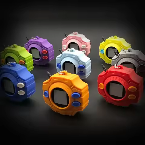 Anime Digimon Adventure PVC DIGIVICE Model Pendant Keychain Key Rings Evolution Props Digital Monste