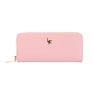 Louis Fontaine กระเป๋าสตางค์แบบยาวซิปรอบ รุ่น LIVELY - สีชมพู