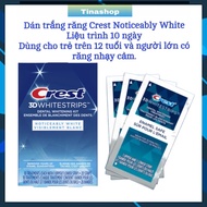 Box of 10 packs of Crest 3D Whitestrips Noticeably White teeth whitening strips for children over 12