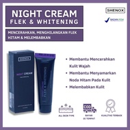 Salep Flek Night Whitening Shenox Skincare Cream Malam Penghilang Flek Hitam Membandel BPOM | Salep 