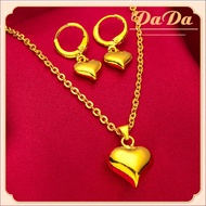 916 Gold Necklace Fashion Women's Jewelry Love Necklace Love Earrings Pendant Necklace