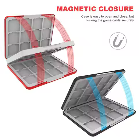 48-in-1 Game Cartridge Storage Box for NEW 3DS XL/NEW 3DS/3DS/DSi XL/DSi LL/DS Lite/DSi Magnetic Clo