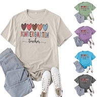 Korea Korea 2026 Supply 5 Love kindergarten Printed Short Sleeve Ladies Casual Summer Casual Loose R