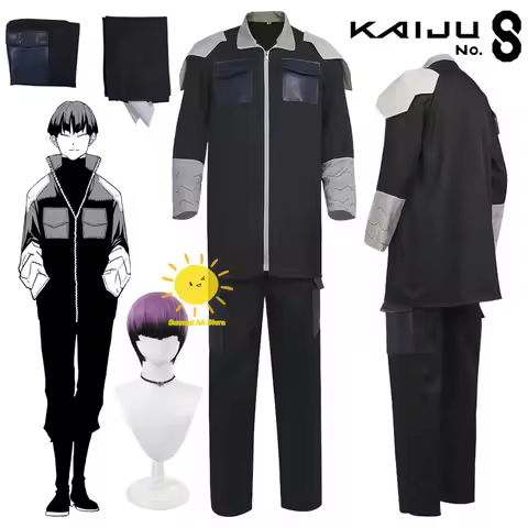 Anime Hoshina Soshiro Cosplay Kaiju No.8 Cosplay Costumes Jacket Pants Soshiro Hoshina Suit Wig Hall