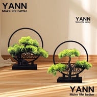 YANN Plastic Flowers, Fake Trees Plant Leaves Artificial Potted Pine Tree,  Pine Tree Branches Plast