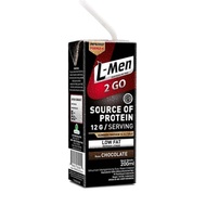 L-Men Susu Cair Whey Protein 2 Go Chocolate 200 Ml