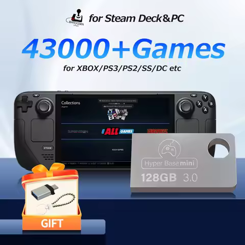 Batocera 128G USB 3.0 Game Disk 43000+Retro Games for XBOX/PS3/PS2/Wii/MAME/SS/N64/DC/3DO 74 Emulato