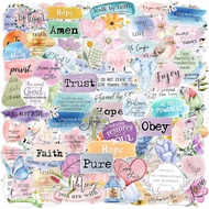 110PCS Watercolor Jesus Christian Stickers, Inspiring Religious Gifts Sunday School Gifts Jesus Vers