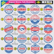 CAP LUNAS / STEMPEL LUNAS BULAT / STEMPEL CUSTOM / STEMPEL FLASH