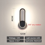 Minimalist โคมไฟติดผนังสําหรับห้องนอนอลูมิเนียม Nordic Led Wall Sconces โมเดิร์น Art Deco โคมไฟติดผน