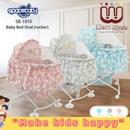 SPACEBABY BABY BED SB-1810 BABY BED OVAL ROCKER BABY SWING BED