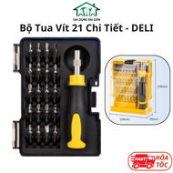 Bộ Tua Vít Deli Cao Cấp 30 Chi Tiết Đa Năng Vặn Ốc Vít Bu Lông - Phù Hợp Sửa Chữa Vật Dụng Xe Máy