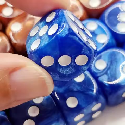 10pcs1.6cm D6 Dice Game 6 Faces 16mm Dice Casino Game Dice Not Mini Dice For Table Board Game