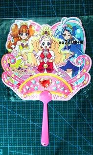 Go! Princess 公主光美 光之美少女 Pretty Cure Precure プリキュア Q娃 粉紅硬卡扇 accessory