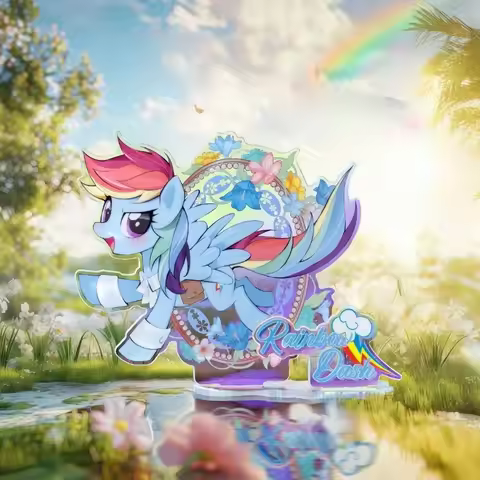 My Little Ponys Twilight Sparkle Kawaii Cartoon Pattern Acrylic Desktop Ornament Anime Merchandise S