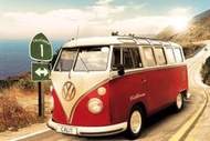 【英國進口汽車海報】VW 露營車 VW CAMPER (Route One) #PH0355