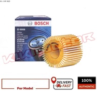 0986AF0009 Bosch oil filter for Toyota Alphard, Vellfire, Camry, Harrier, Estima, Lexus NX, RX, ES 0