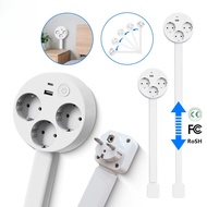  New Electrical Outlet Extender Plug Wall Outlet Extender Extendable Wall Socket Rotatable Folding 