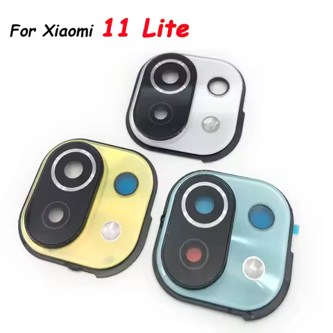 For Xiaomi 11 Lite Housing Back Rear Camera Glass Lens With Cover Frame With Adhensive Sticker For X
