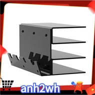 Keyboard Display Stand Acrylic 3 Tier Stand Frame Shelf for Study Room Exhibition Black