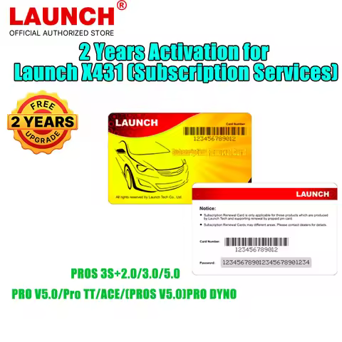 2 Years Activation for Launch X431 (Subscription Services) DIAGUN V PRO MINI V3.0 X431 V 4.0 PROS 3S