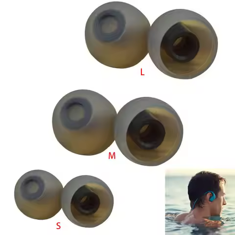 3 Pair Waterproof Ear Tips For Sony SP900 WS413/WS414/WS623/WS625 Swimming Eartips Earbuds Tip Earpl